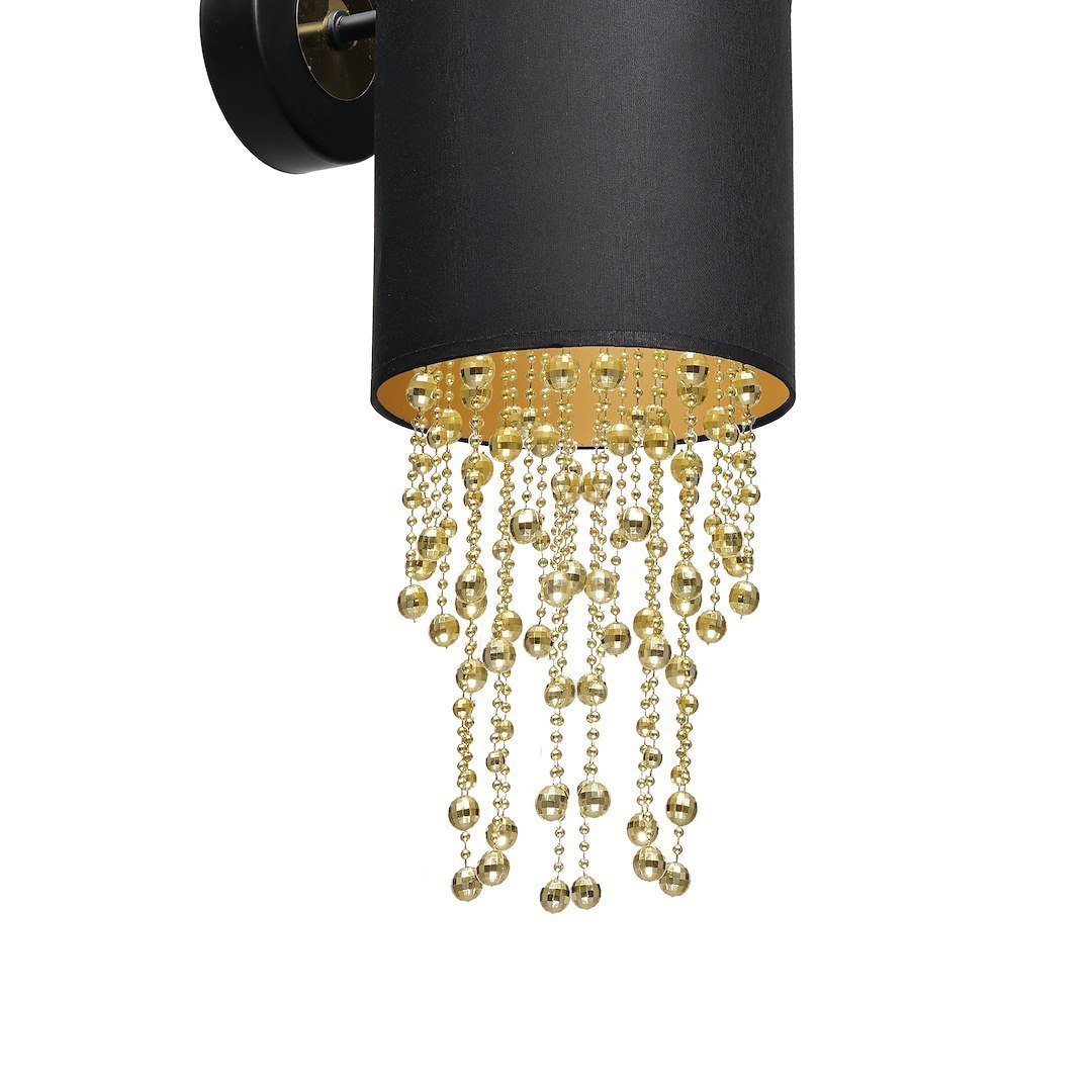 Kinkiet ALMERIA BLACK/GOLD 1xE27 Milagro - obrazek 3