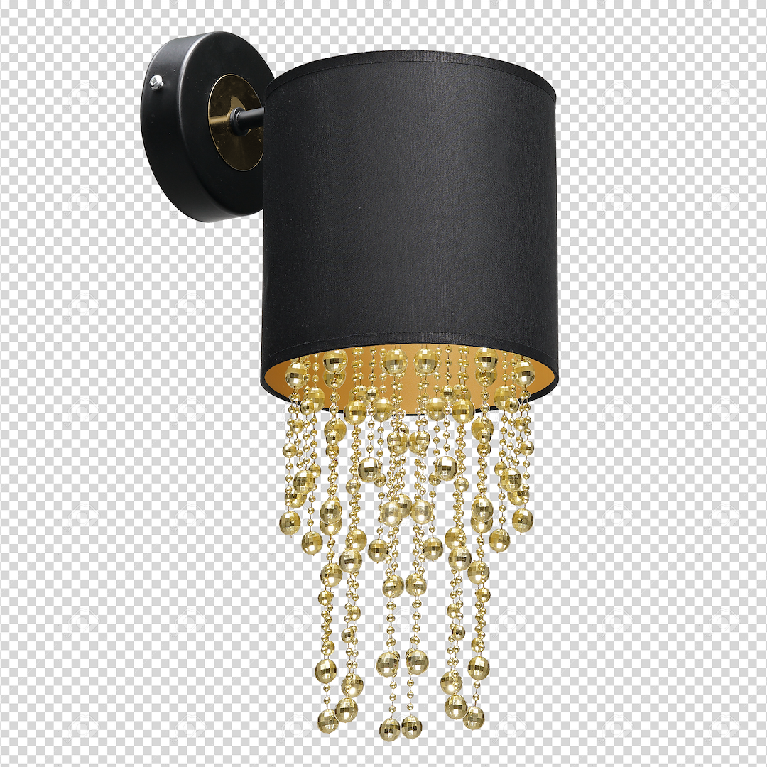 Kinkiet ALMERIA BLACK/GOLD 1xE27 Milagro - obrazek 8