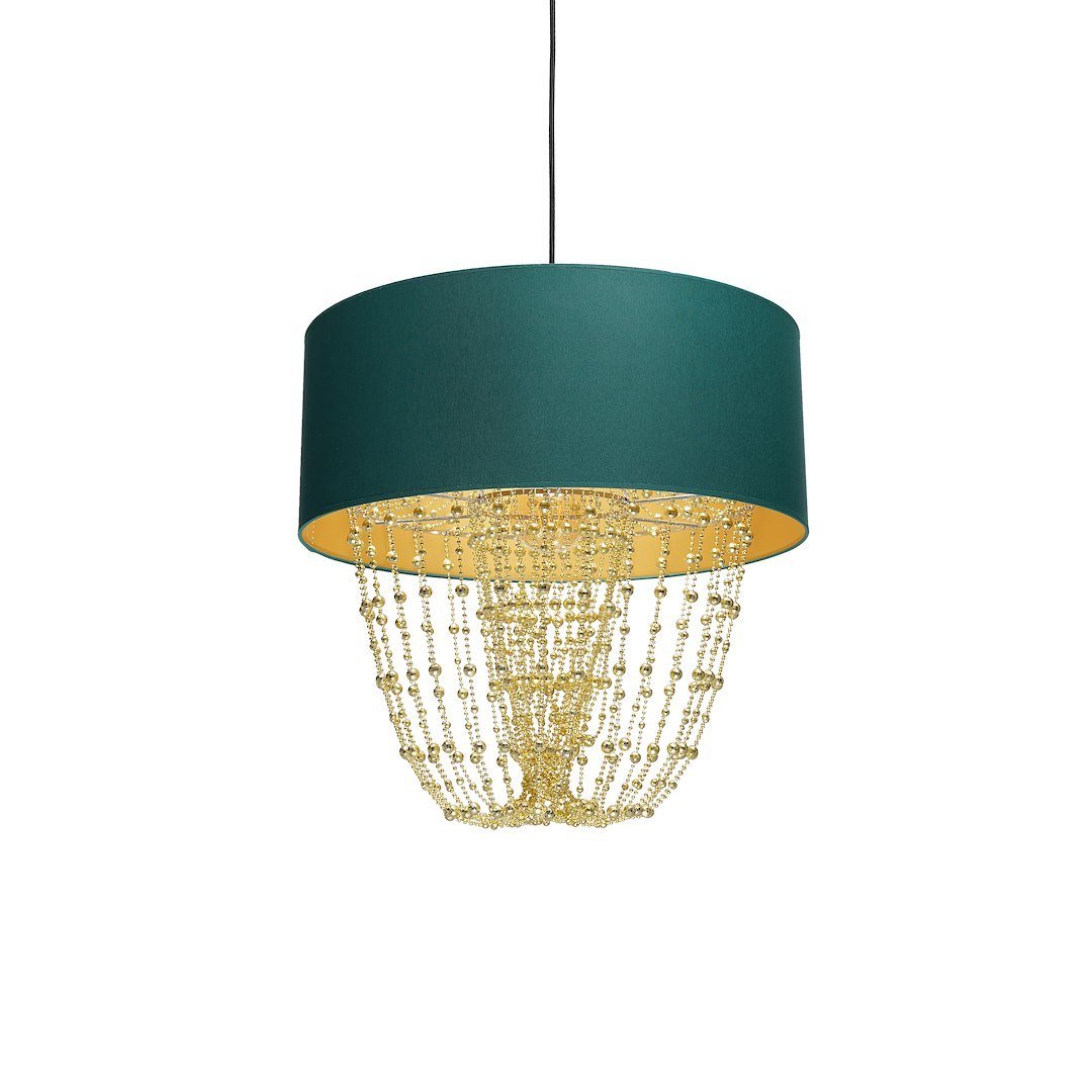 Lampa wisząca ALMERIA GREEN/GOLD 1xE27 Milagro - obrazek 3