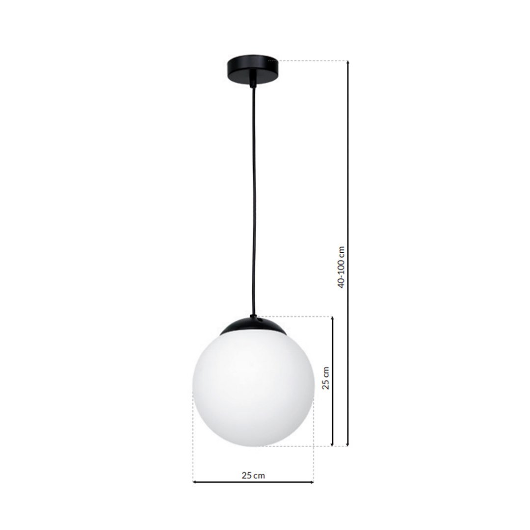 Lampa wisząca LIMA BLACK 1xE27 Milagro - obrazek 7