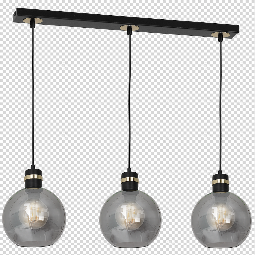 Lampa wisząca OMEGA BLACK/GOLD 3xE27 Milagro - obrazek 8