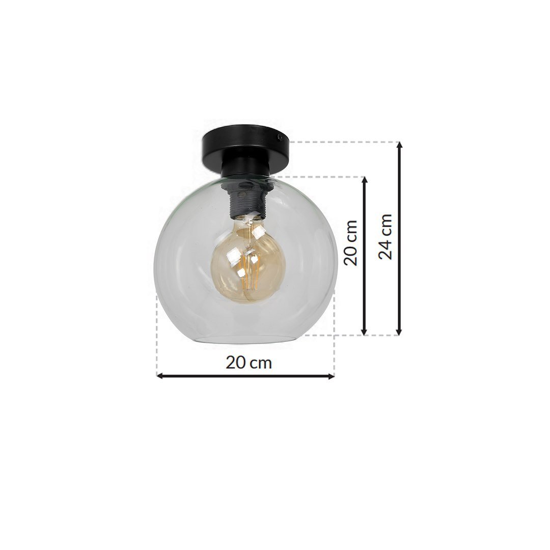 Lampa sufitowa SOFIA CLEAR 1xE27 Milagro - obrazek 7