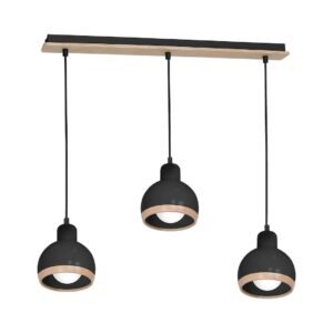 Lampa wisząca OVAL BLACK 3xE27 Milagro