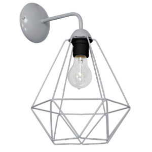 Kinkiet Basket 1xE27 Szary Milagro