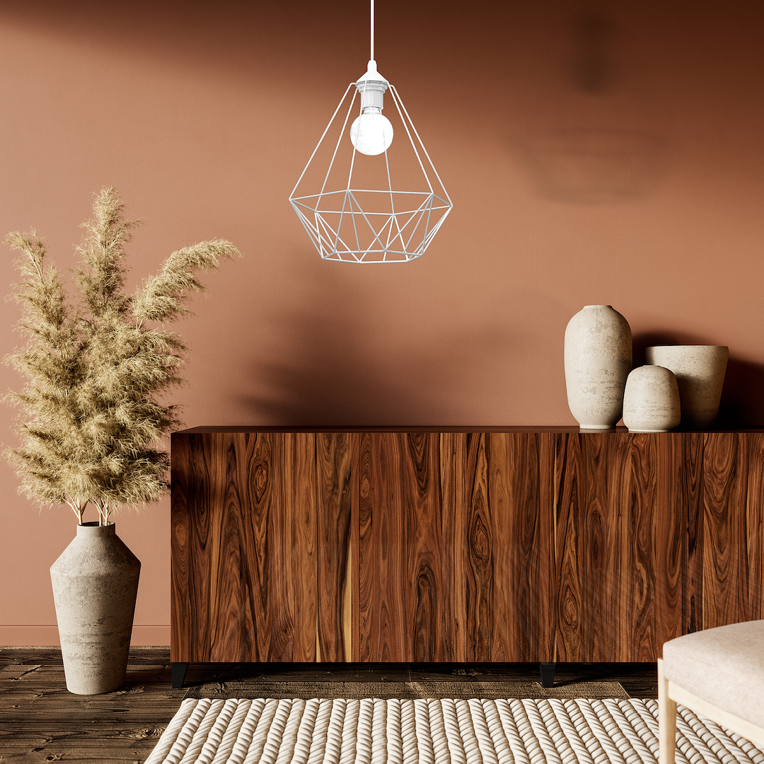 Lampa wisząca BASKET Biały 1xE27 Milagro - obrazek 5