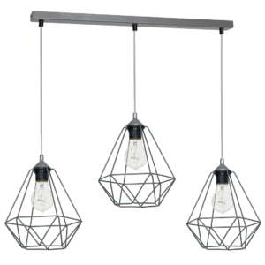 Lampa wisząca BASKET GRAY 3xE27 Milagro