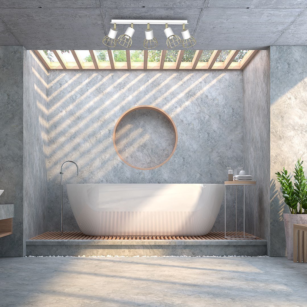 Lampa sufitowa Dante 5x mini GU10 Biały / Złoty Milagro - obrazek 4