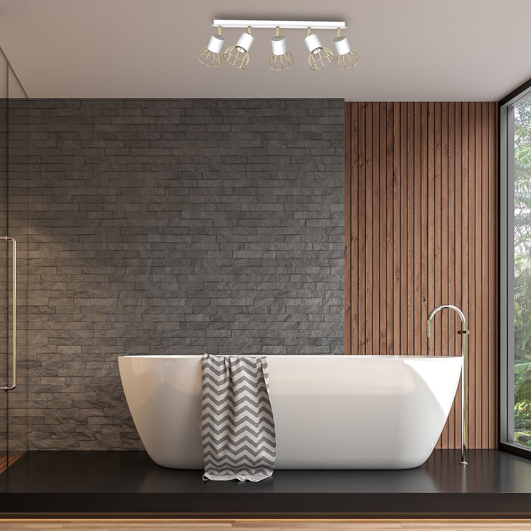 Lampa sufitowa Dante 5x mini GU10 Biały / Złoty Milagro - obrazek 6