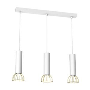 Lampa wisząca Dante 3x mini GU10 Biały/Złoty Milagro