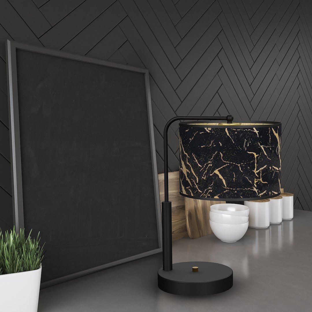 Lampka stołowa SENSO Black/Gold 1xE27 Milagro - obrazek 3