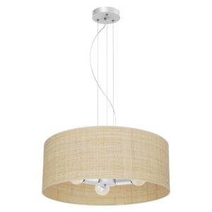 Lampa wisząca Marshall Biały/Rattan 3xE27 Milagro