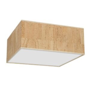 Lampa sufitowa Cork 3xE27 Biały / Korek Milagro