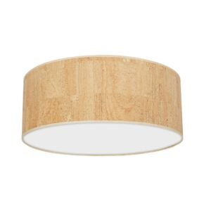 Lampa sufitowa Cork 3xE27  Ø50cm Biały / Korek Milagro