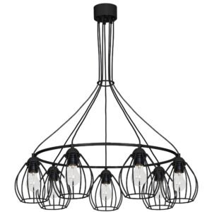 Lampa Wisząca DON BLACK 7xE27 Milagro