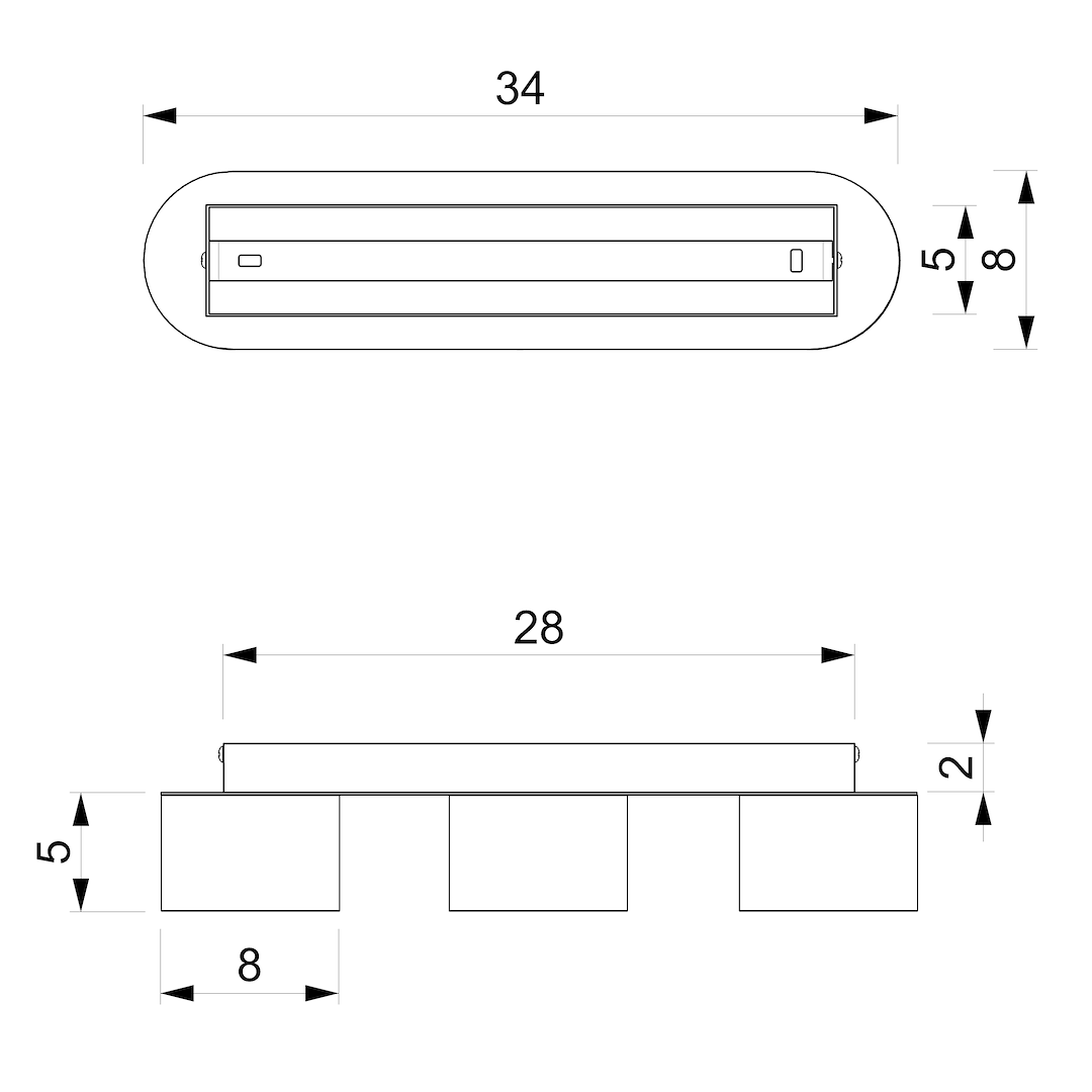 Lampa sufitowa Dixie 3xGX53 Biały Milagro - obrazek 9