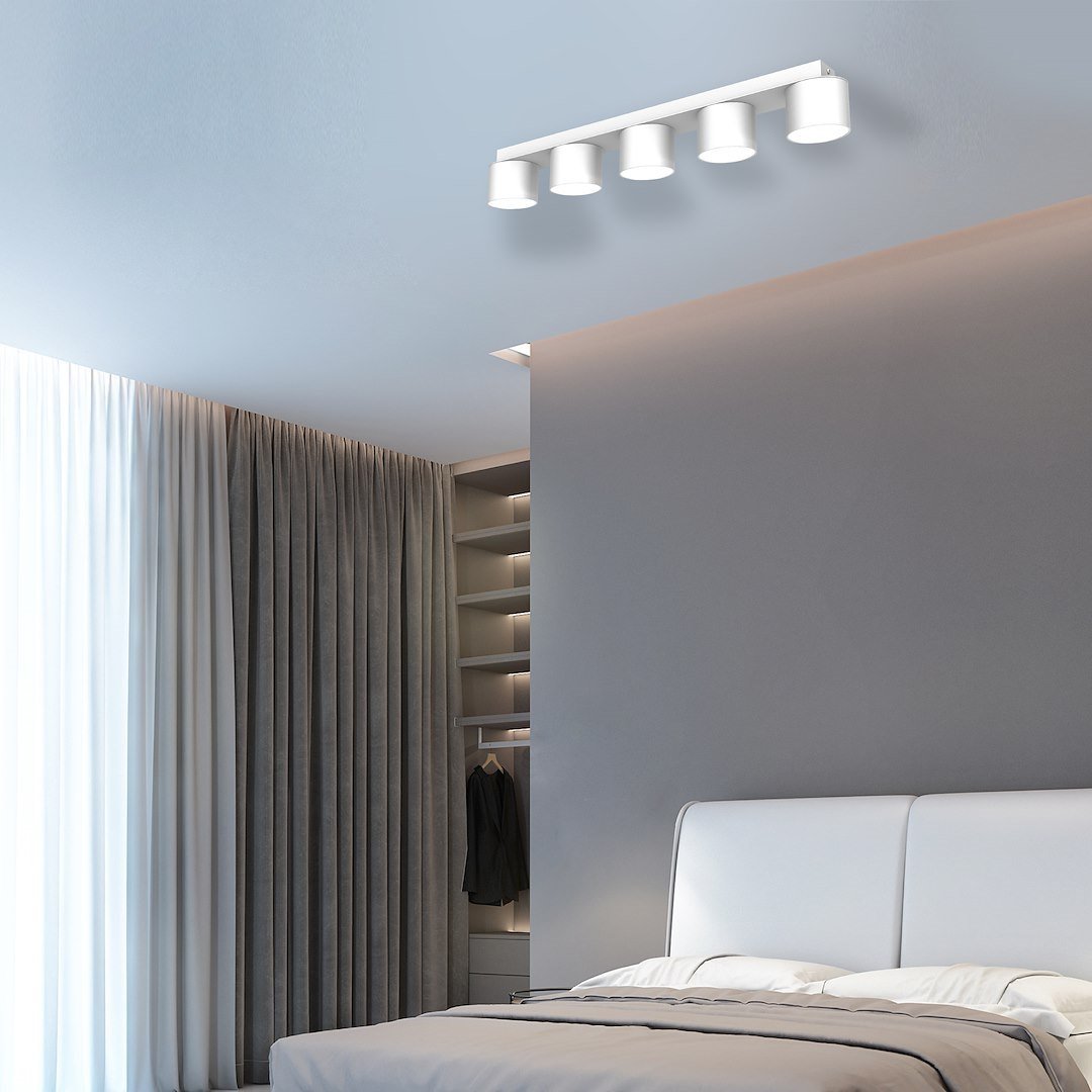 Lampa sufitowa Dixie 5xGX53 Biały Milagro - obrazek 4