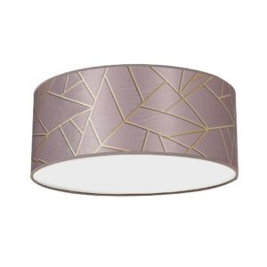 Lampa sufitowa ZIGGY PINK Gold/Pink 2xE27 Ø40cm Milagro
