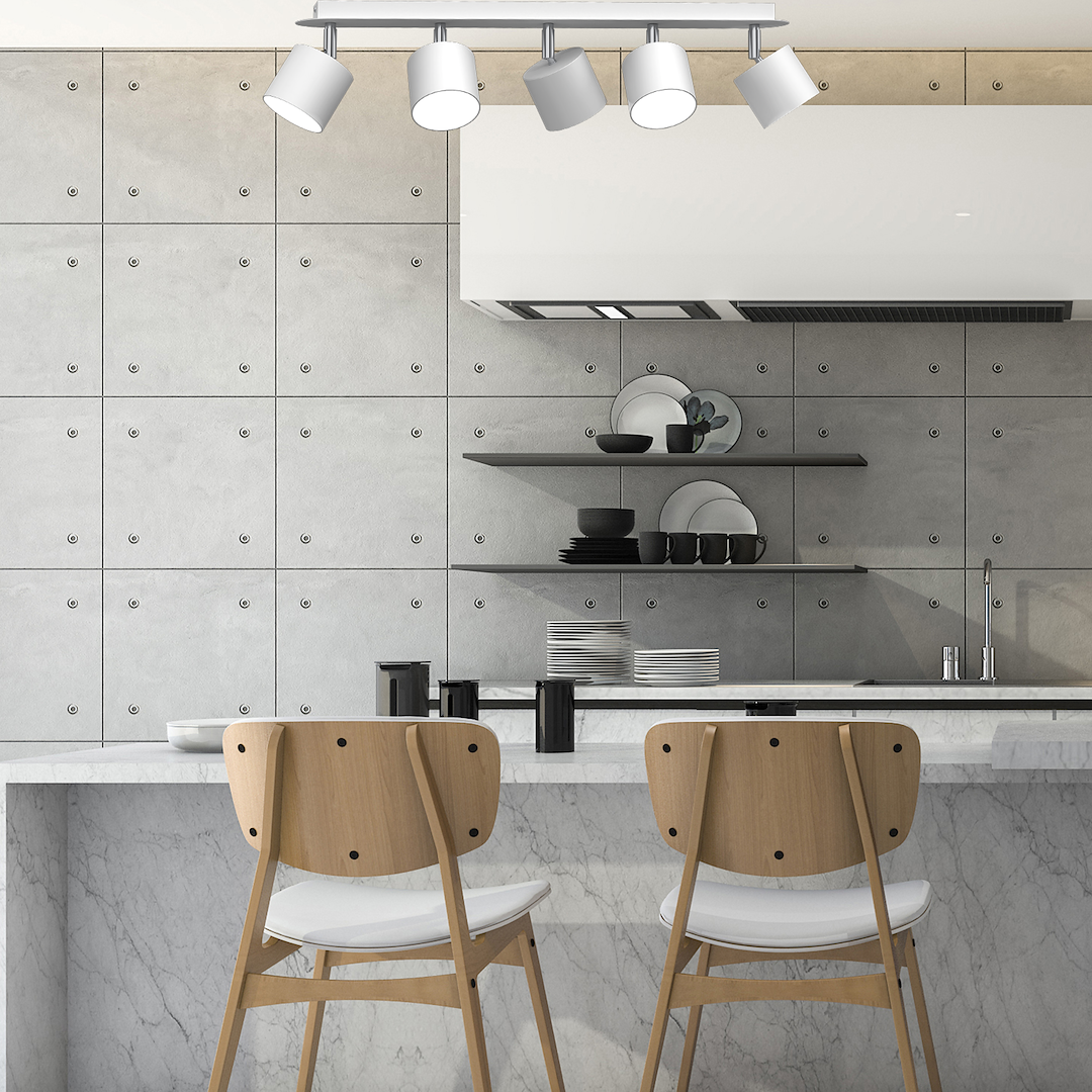 Lampa sufitowa Dixie 5xGX53 Biały Milagro - obrazek 6