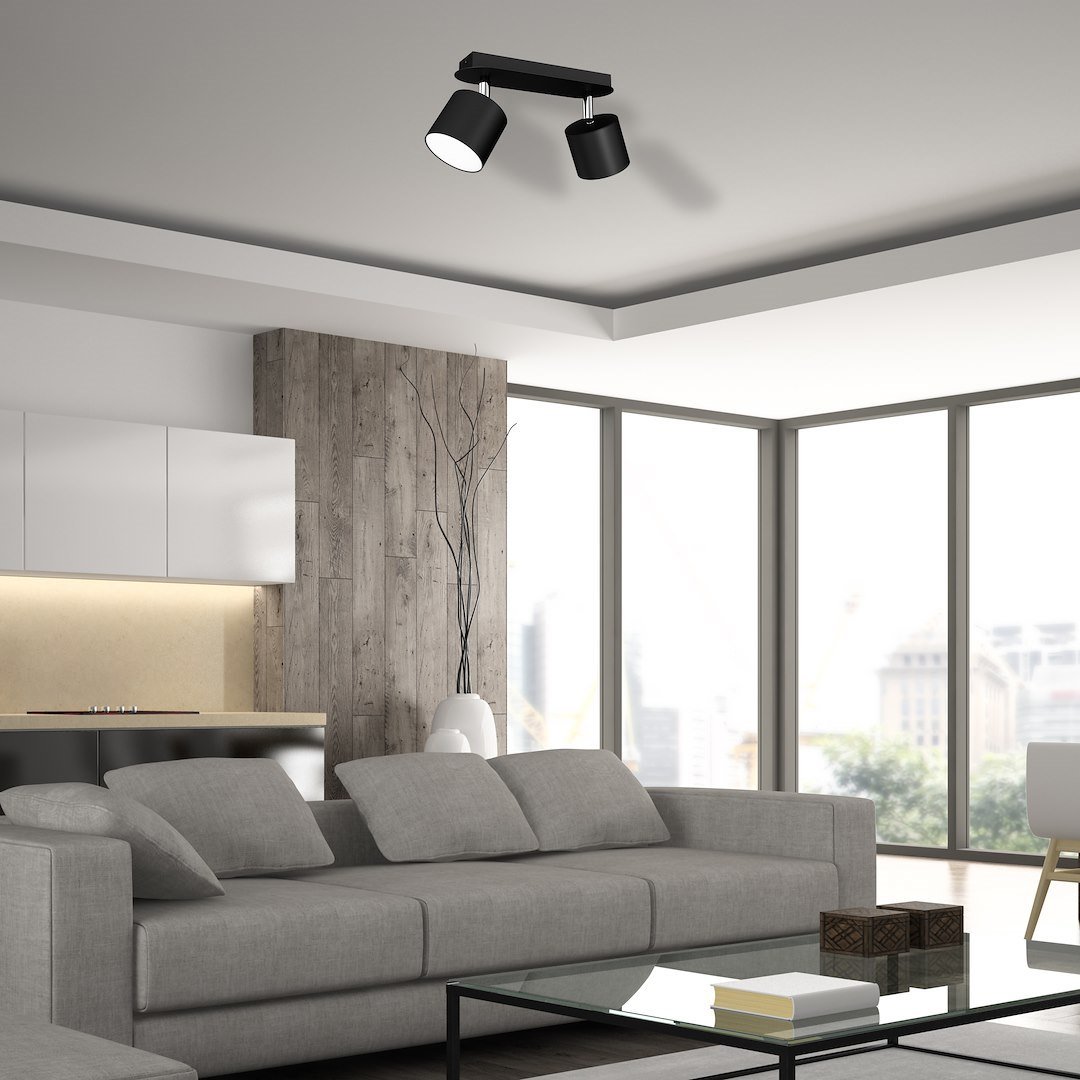 Lampa sufitowa DIXIE BLACK 2xGX53 Milagro - obrazek 3