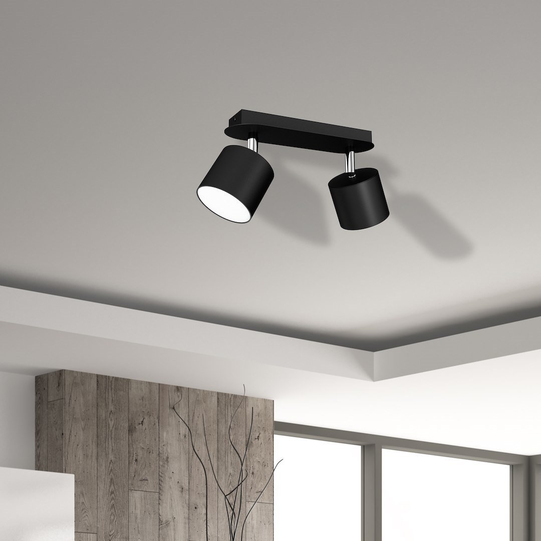 Lampa sufitowa DIXIE BLACK 2xGX53 Milagro - obrazek 4