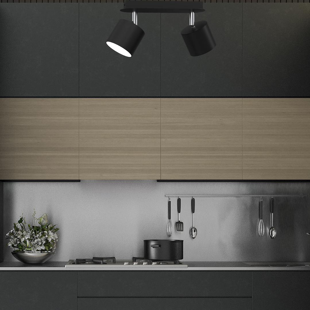 Lampa sufitowa DIXIE BLACK 2xGX53 Milagro - obrazek 7