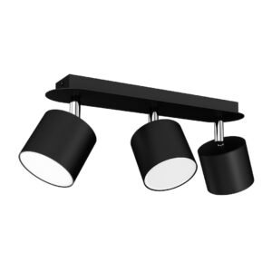 Lampa sufitowa DIXIE BLACK 3xGX53 Milagro
