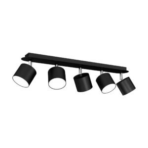 Lampa sufitowa DIXIE BLACK 5xGX53 Milagro