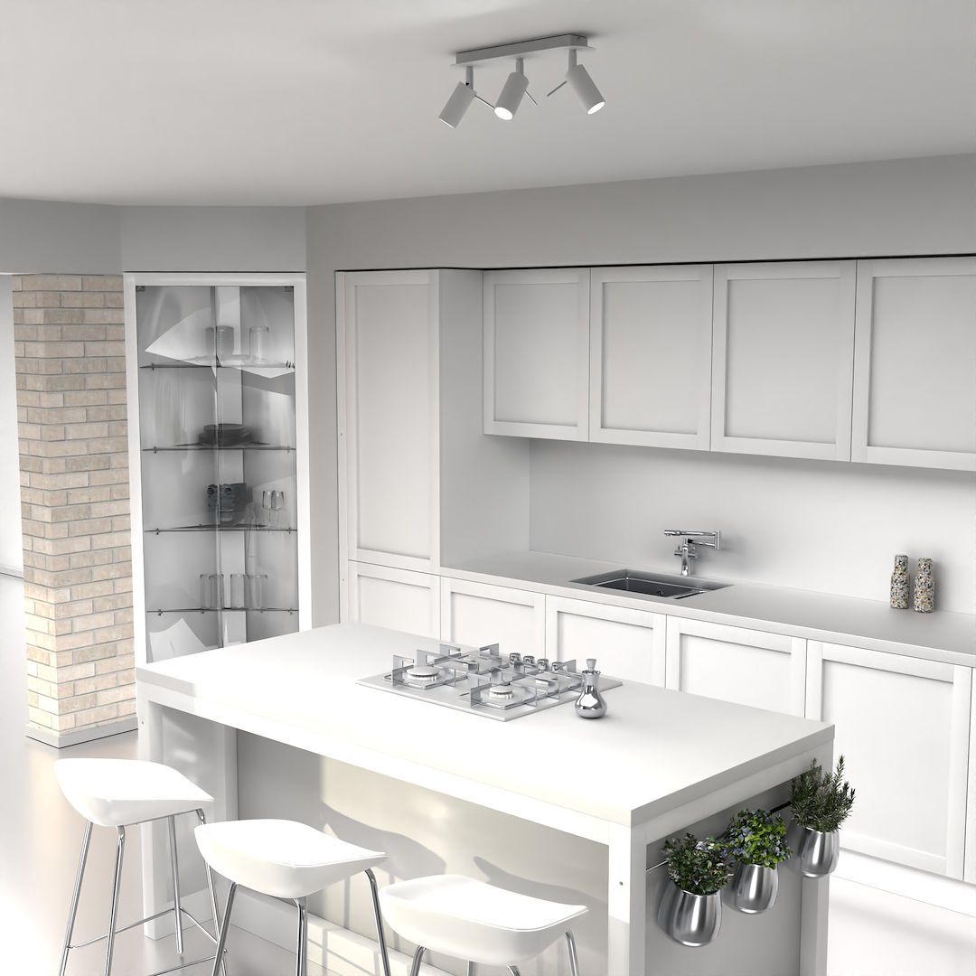 Lampa sufitowa Preston 3x mini GU10 Biały/Chrom Milagro - obrazek 4