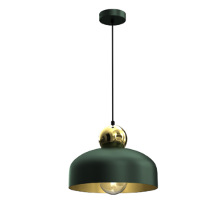 Lampa Wisząca HARALD GOLD/GREEN 1xE27 Milagro