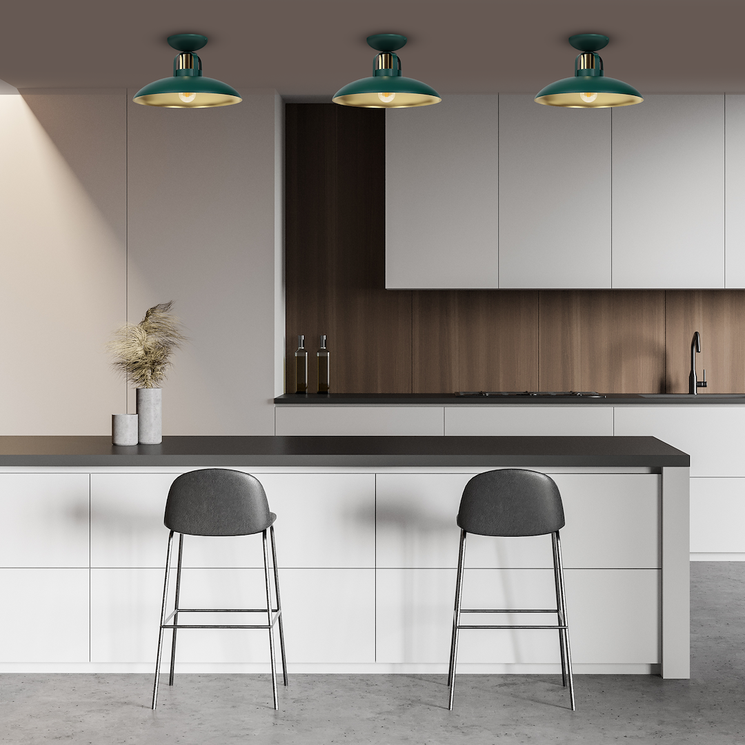 Lampa sufitowa FELIX GREEN/GOLD 1xE27 Milagro - obrazek 3