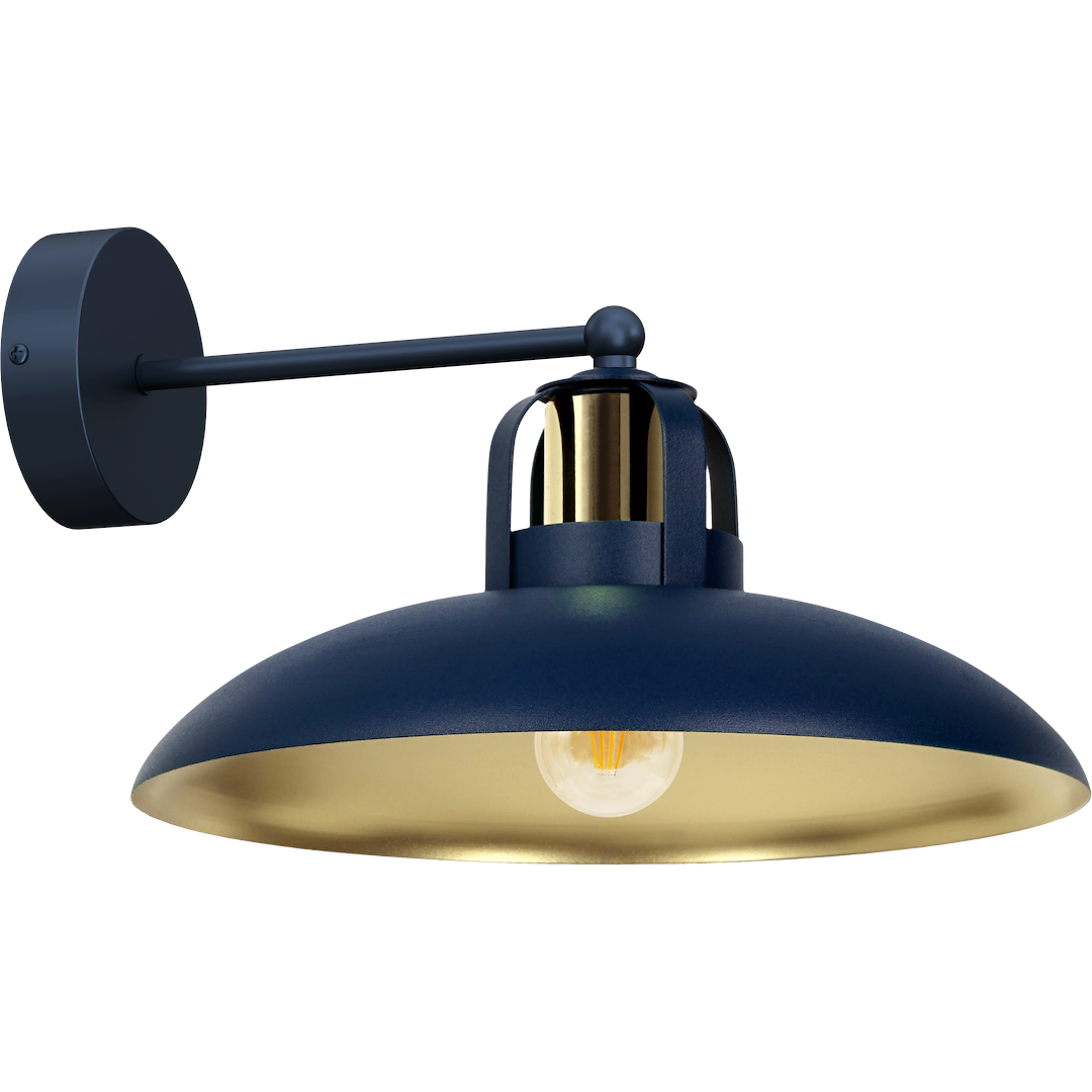 Kinkiet FELIX NAVY BLUE/GOLD 1xE27 Milagro - obrazek 5