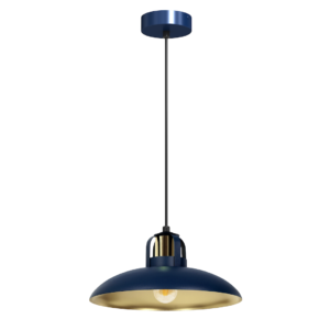 Lampa wisząca FELIX NAVY BLUE/GOLD 1xE27 Milagro