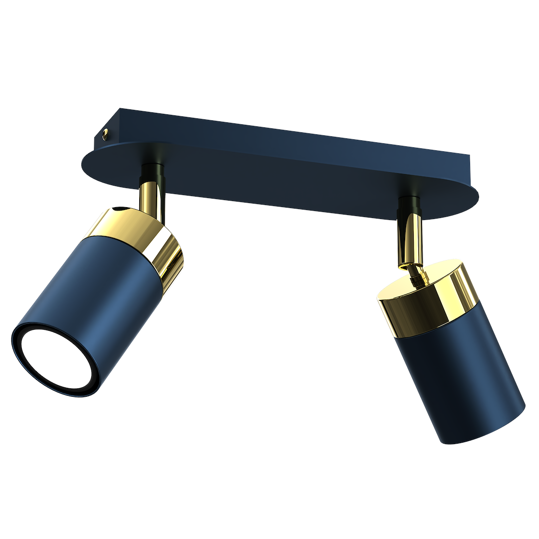Lampa sufitowa JOKER NAVY BLUE/GOLD 2xGU10 Milagro - obrazek 5