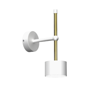 Kinkiet Arena 1xGX53 Biały/Złoty Milagro