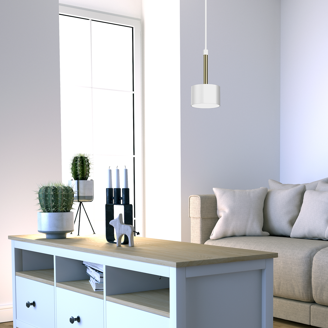 Lampa wisząca Arena 1xGX53 Biały/Złoty Milagro - obrazek 8