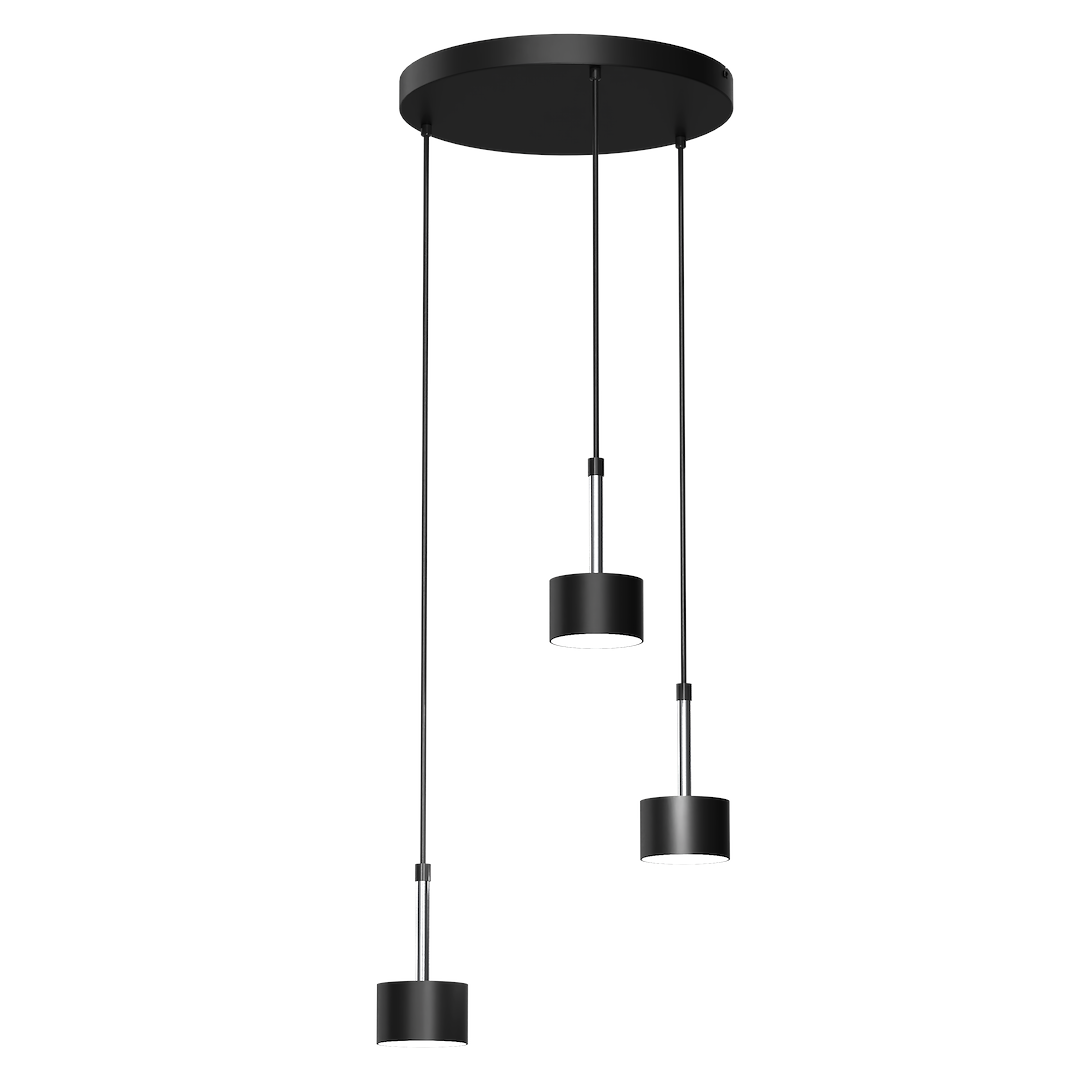 Lampa wisząca ARENA BLACK/SILVER 3xGX53 Milagro - obrazek 6