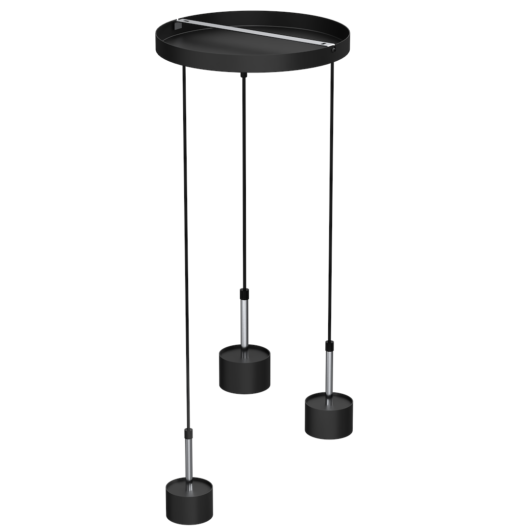 Lampa wisząca ARENA BLACK/SILVER 3xGX53 Milagro - obrazek 7