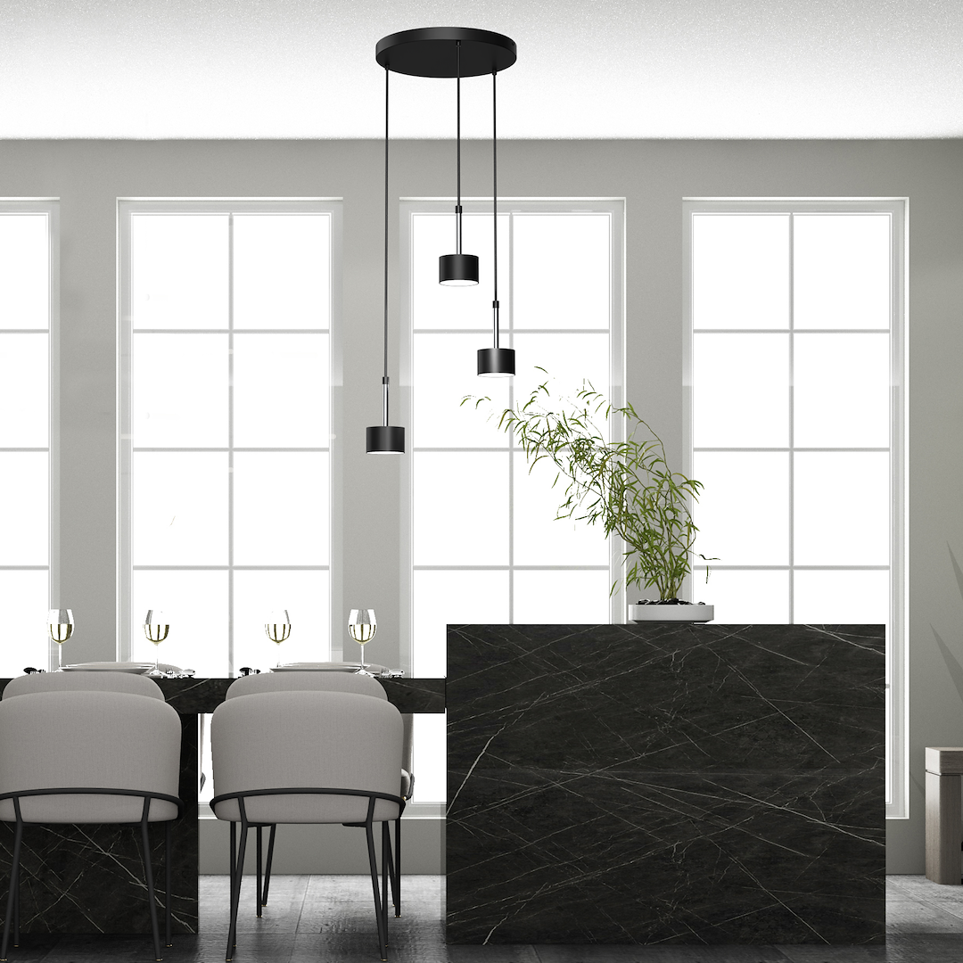 Lampa wisząca ARENA BLACK/SILVER 3xGX53 Milagro - obrazek 8
