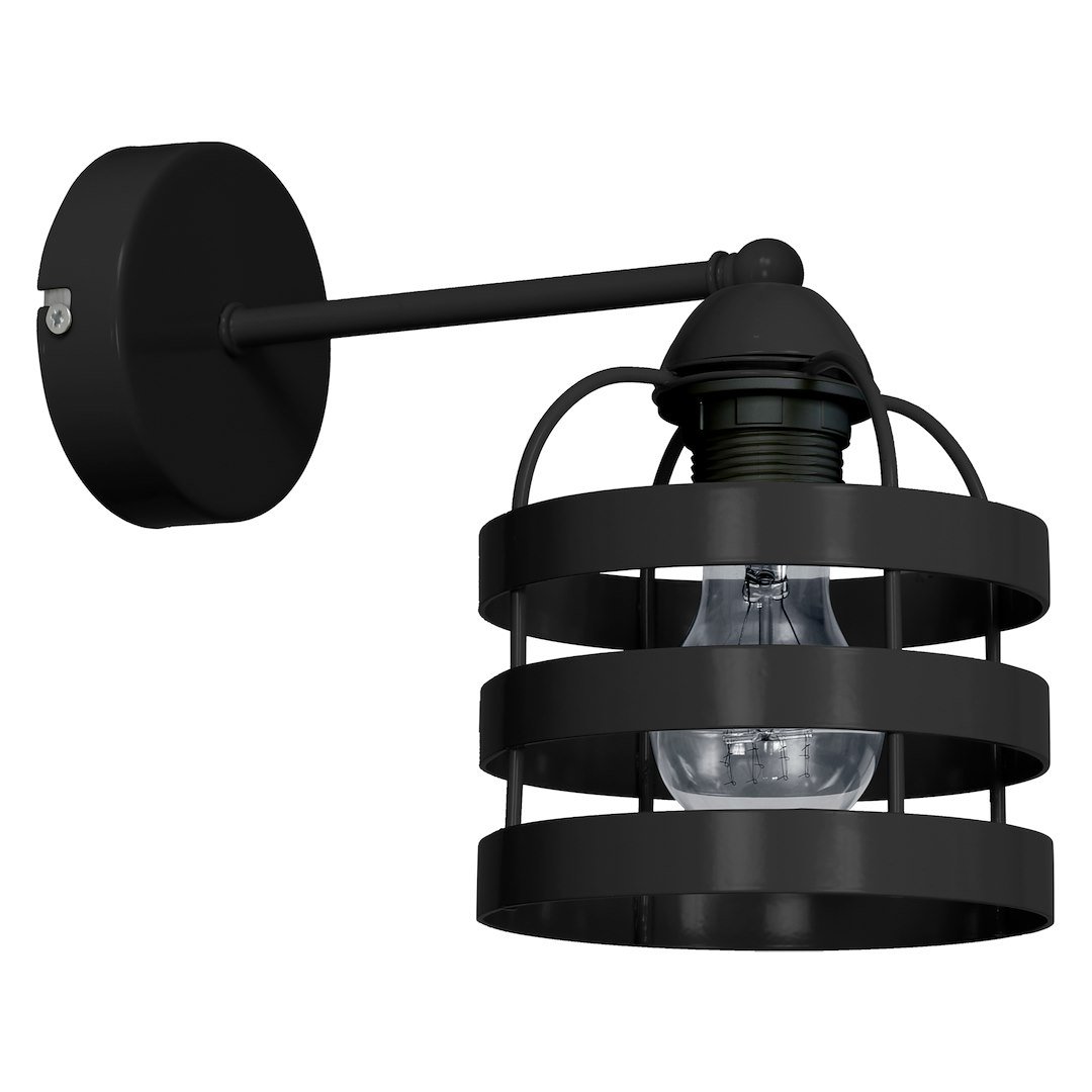 Kinkiet LARS BLACK 1xE27 Milagro