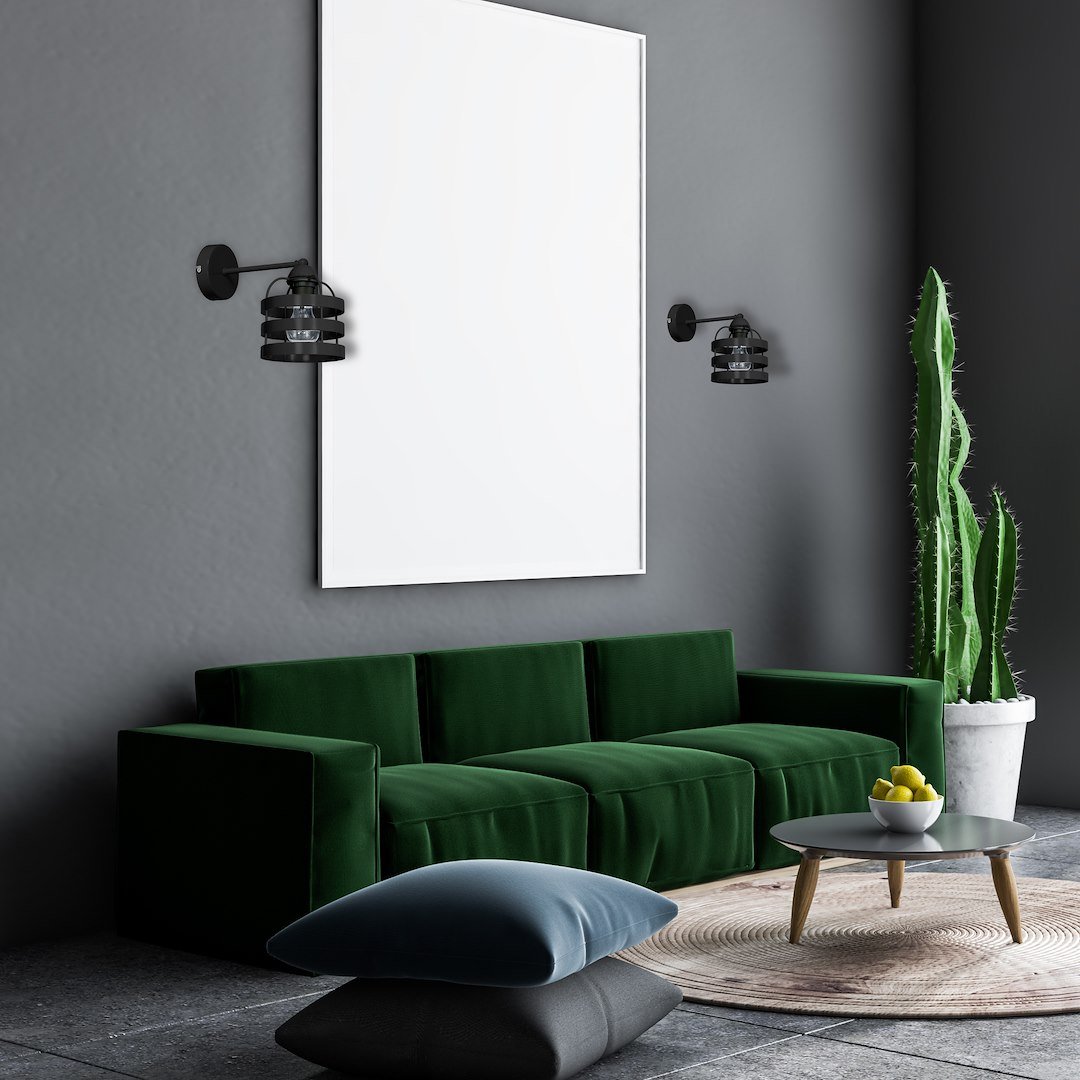 Kinkiet LARS BLACK 1xE27 Milagro - obrazek 3