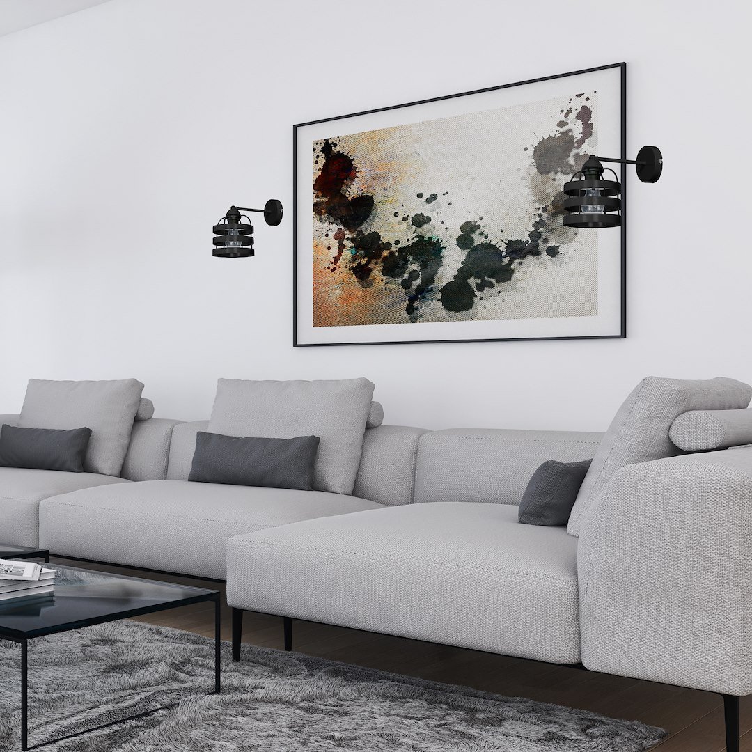 Kinkiet LARS BLACK 1xE27 Milagro - obrazek 6