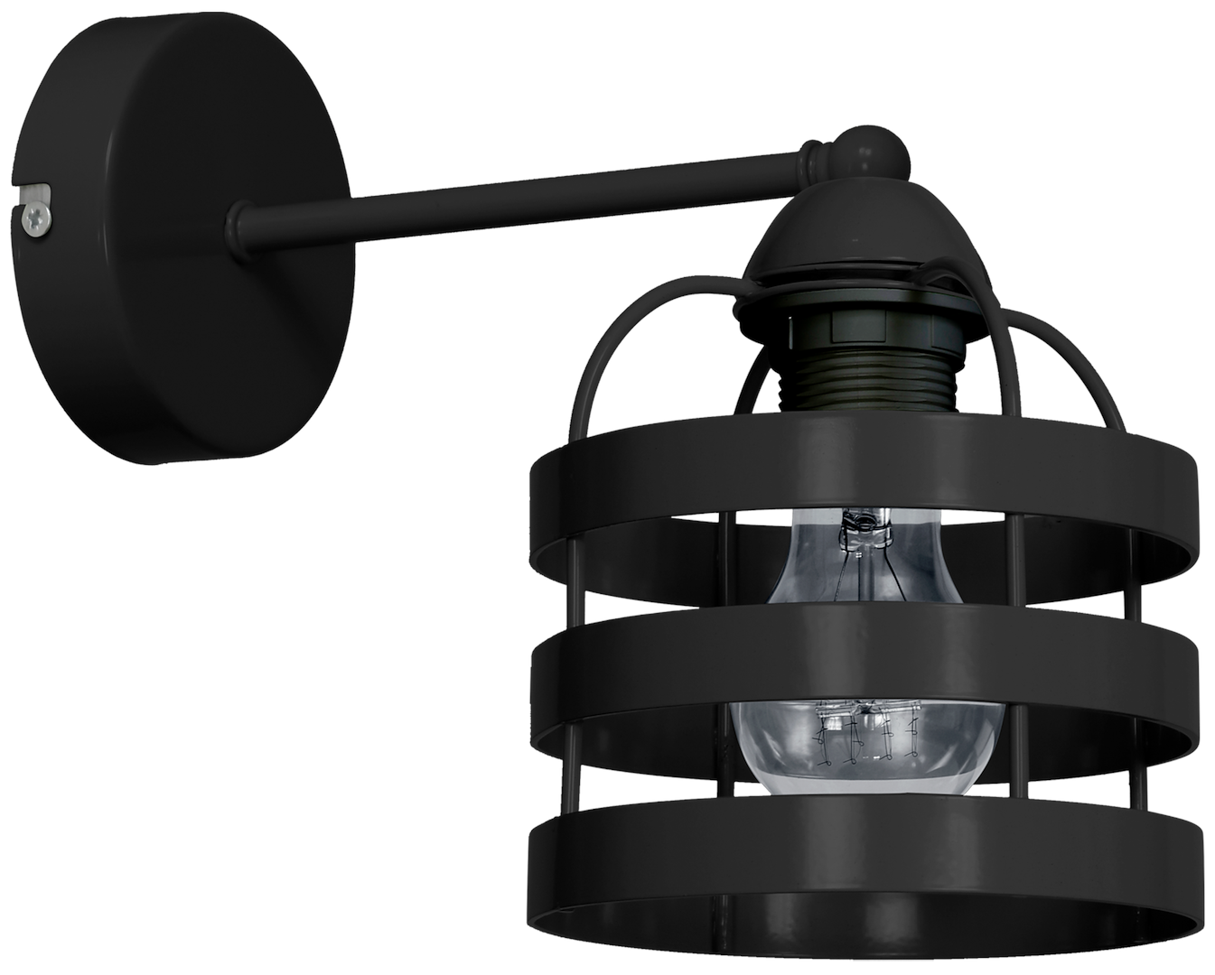 Kinkiet LARS BLACK 1xE27 Milagro - obrazek 8