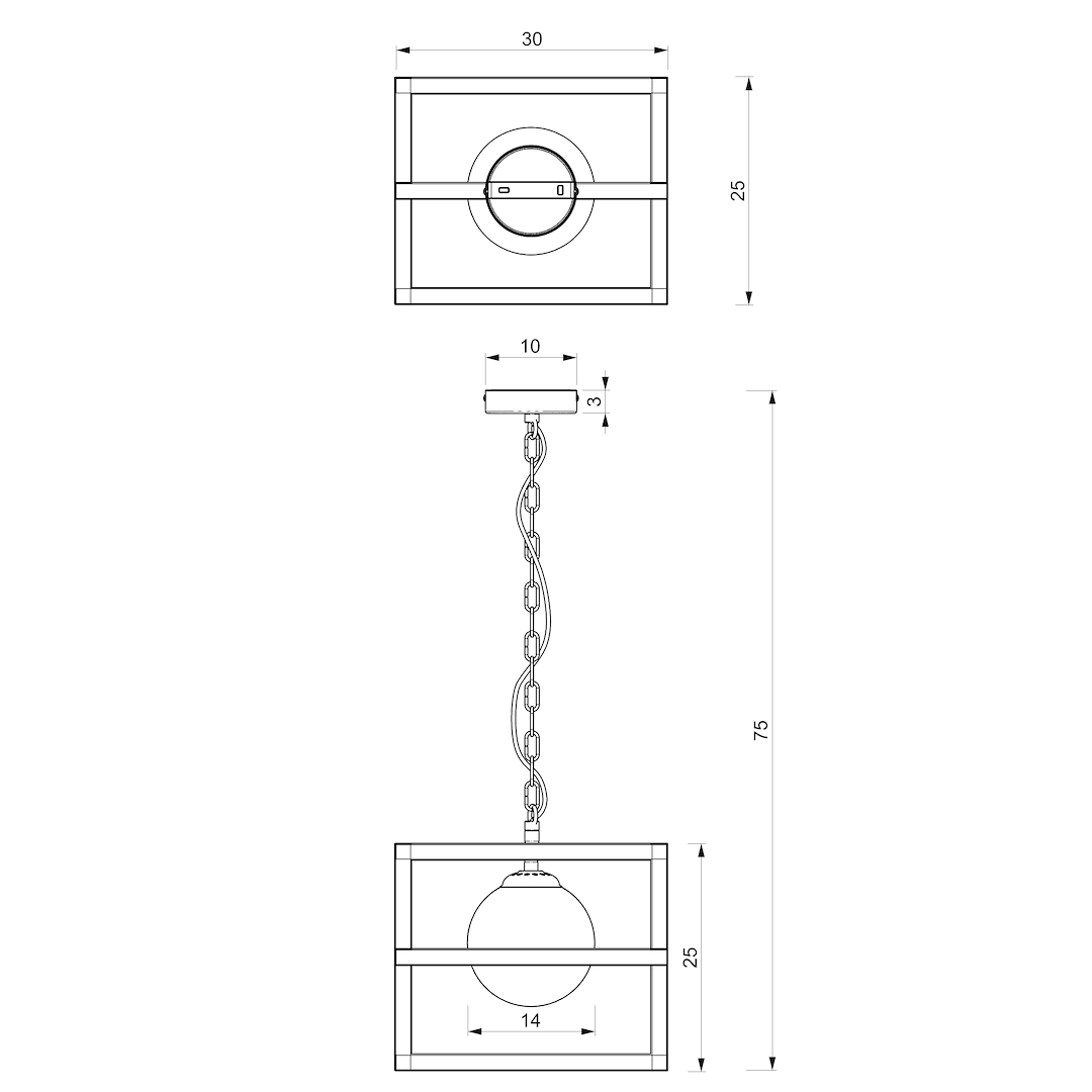 Lampa wisząca DIEGO 1xE14 Milagro - obrazek 6
