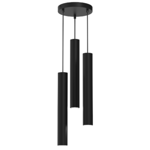 Lampa wisząca HUDSON BLACK 3xGU10 Milagro