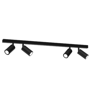 Lampa sufitowa HUDSON BLACK 4xGU10 Milagro