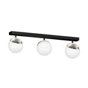 Lampa sufitowa SFERA BLACK/CHROME 3xE14 Milagro