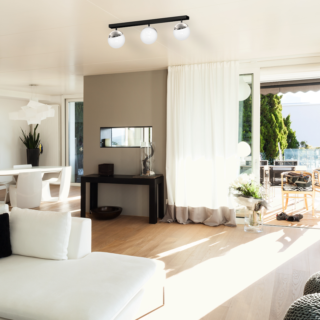 Lampa sufitowa SFERA BLACK/CHROME 3xE14 Milagro - obrazek 4