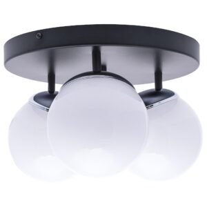 Lampa sufitowa SFERA BLACK/CHROME 3xE14 Milagro