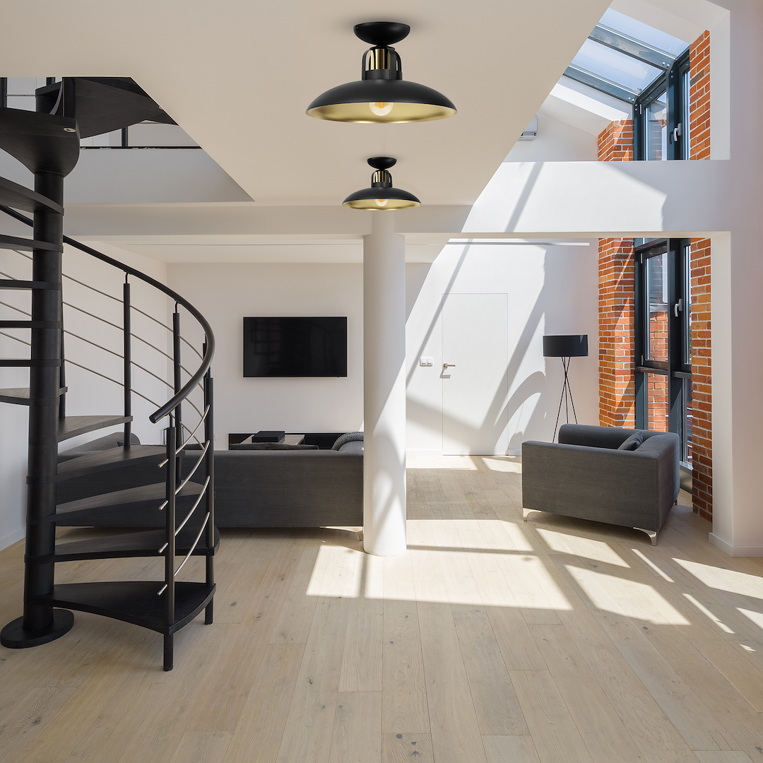 Lampa sufitowa FELIX BLACK/GOLD 1xE27 Milagro - obrazek 2