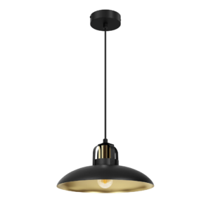 Lampa wisząca FELIX BLACK/GOLD 1xE27 Milagro